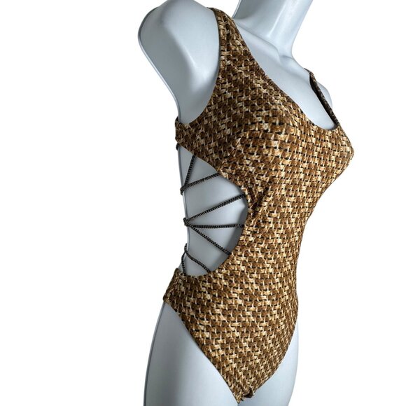 Gideon Oberson Other - GIDEON OBERSON One piece swimsuit bungee cord detail size small